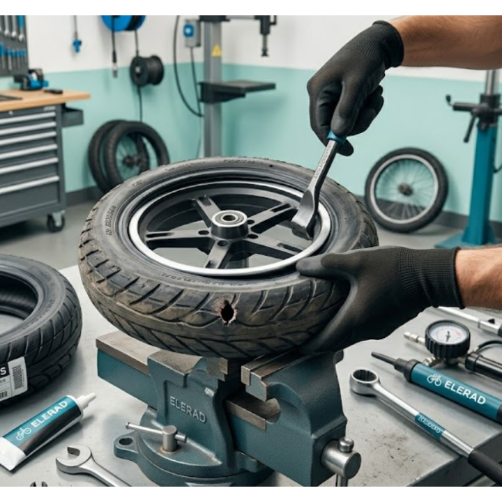 Schlauchloser Reifenwechsel (Tubeless standard ohne Motor) am E-Scooter & Fahrrad
