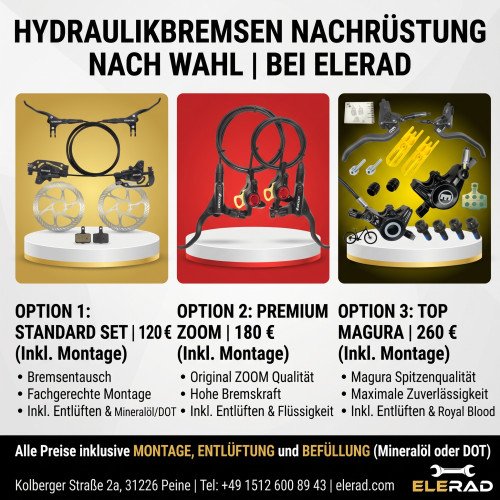Hydraulikbremsen nachrüsten in Peine: Mehr Sicherheit, beste Preise & Express-Termin bei ELERAD