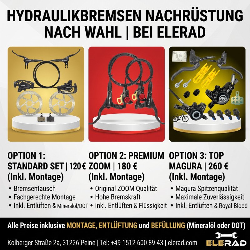 Hydraulikbremsen nachrüsten in Peine: Mehr Sicherheit, beste Preise & Express-Termin bei ELERAD