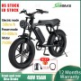 20-дюймовый Fat Ebike 48V 750W/1000W Мотор-концентратор Super Power Electric Ebike Retro Design 7 Speed ​​Snow Beach ebike Men Electric Bicycle