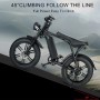 20-дюймовый Fat Ebike 48V 750W/1000W Мотор-концентратор Super Power Electric Ebike Retro Design 7 Speed ​​Snow Beach ebike Men Electric Bicycle